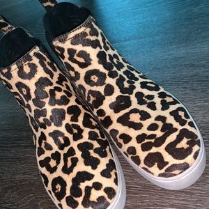 Michael Kors Leopard Print Sneakers - High Top